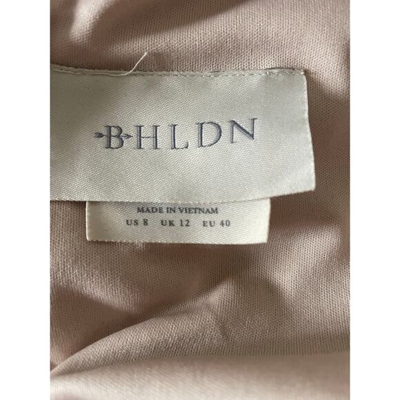 BHLDN Anthropologie Harcourt dress by Taylor in Burgundy & Black Lace Size 8 - Picture 7 of 8